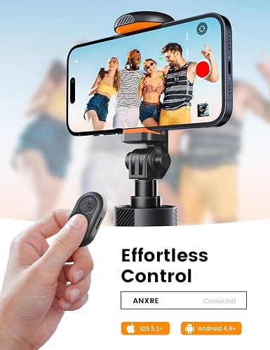 ANXRE 71" Phone Tripod, NT79 Extendable Selfie Stick for Cell Phone＆Camera Photo Video Kits, Travel Tripod Stand with Remote for Video Recording, Phone Holder Tripod Compatible with Phone Camera Gopro thumbnail 7
