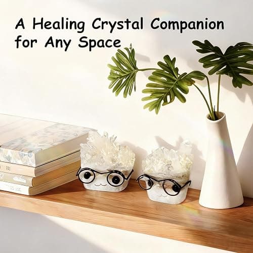 Estairkas Natural Crystal Hedgehog Pet Rock, Mystery Quartz Desk Decor | Punk crystal buddy for rock collectors, coworkers & friends; fun birthday desk accessory thumbnail 6