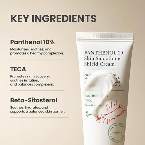 AXIS-Y Panthenol 10 Skin Smoothing Shield Cream - Daily Facial Moisturizer Barrier Cream for Long Lasting Hydration & Soothing - Vegan Korean Skin Care Face Lotion - 1.69 fl. oz. thumbnail 3