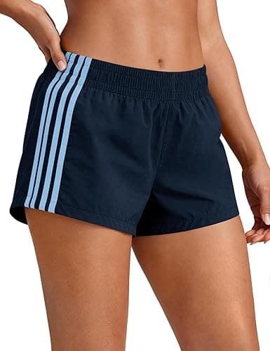 Plameil Womens Shorts Sweat Track Athletic Low Rise Micro Y2k UPF 50+ Shorts - Image 1