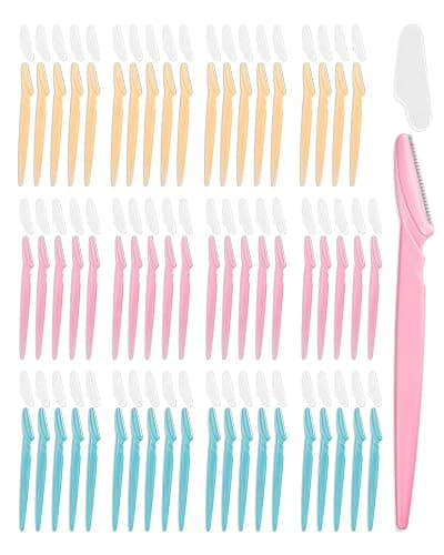 MoHern Dermaplane Razor, 60 Pcs Face Razors for Women and Men, Multipurpose Eyebrow Razor, Dermaplaning Tool for Face by MoHern, Multi-Color (60 Pcs) thumbnail 8