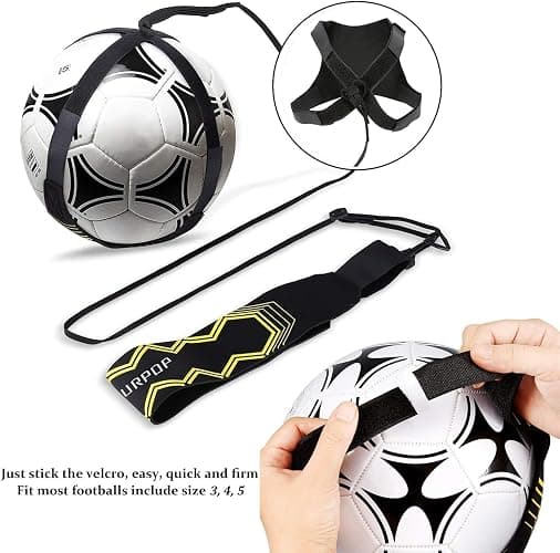 Soccer/Volleyball/Rugby Trainer, Football Kick Throw Solo Practice Training Aid Control Skills Adjustable Waist Belt for Kids Adults thumbnail 4