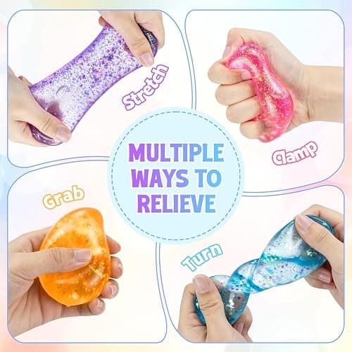 Water Drop Squishy Fidget Toys, Slow Rise Squishy Stress Balls Relief Toy, Squeeze Squishies Toys for Anxiety Relief, Sensory Squeeze Ball for Kids Adults, Office Classroom Party Favors thumbnail 4