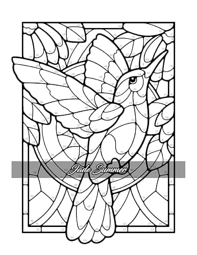 Color by Number Animals: Adult Coloring Book with Cats, Dogs, Birds, Butterflies, Horses, Sloths, and Many More for Stress Relief and Relaxation thumbnail 4