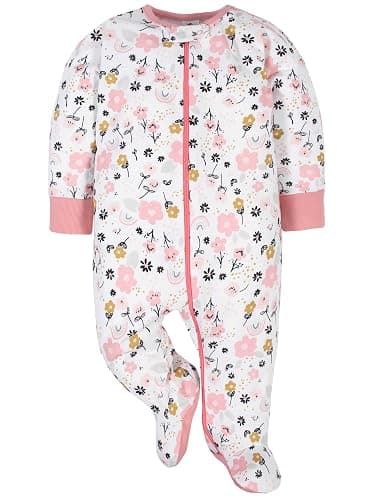 Gerber Baby-Girls 4 Pack Sleep 'N Play Footie thumbnail 2