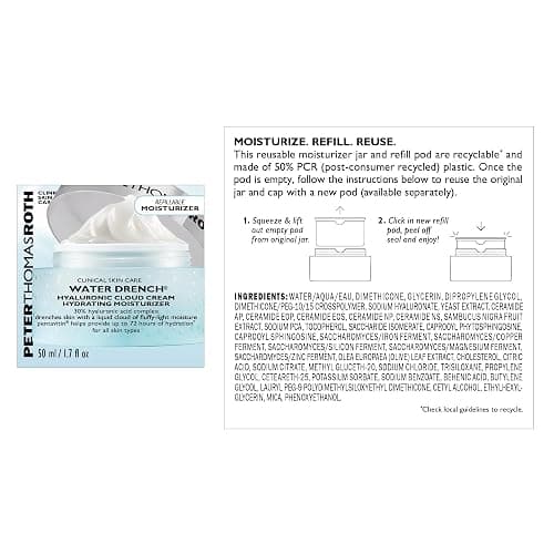 Peter Thomas Roth | Water Drench® Hyaluronic Cloud Cream | Hydrating Moisturizer for Face, Up to 72 Hours of Hydration for More Youthful-Looking Skin, Fragrance Free thumbnail 2