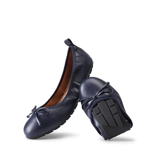 DREAM PAIRS Women's Flats, Foldable Ballet Flats for Women, Bowknot Round Toe Comfort Light Weight Slip-On Dress Shoes - Image 1