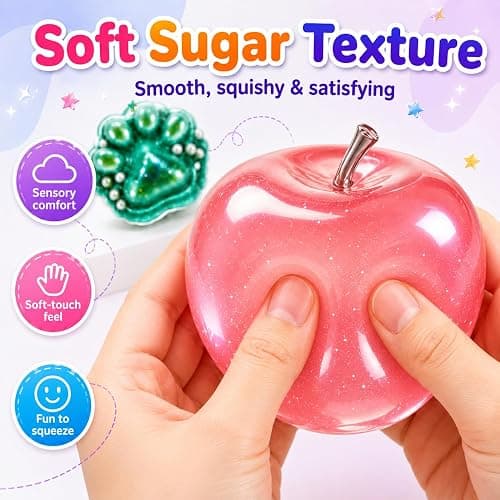 Squishy Box 8-Pack Set - Slow Rise Sugar Squishy Toys, Mystery Stress Relief Fidget Gift, Fun Party Favors, Collectible Squeeze Packs for Kids & Adults thumbnail 4
