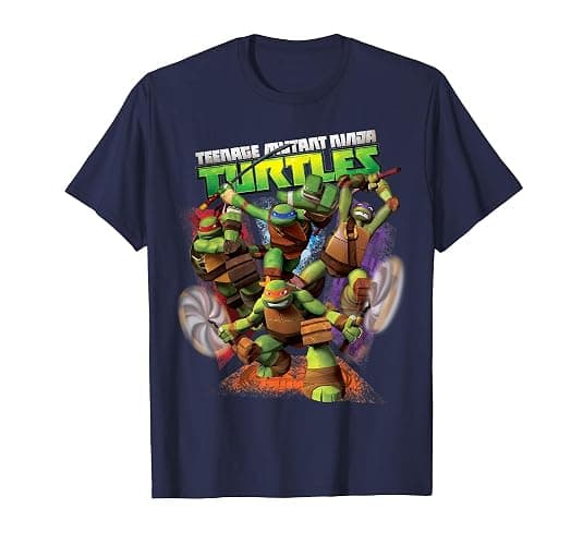 Teenage Mutant Ninja Turtles Action Fighting T-Shirt T-Shirt - Image 1