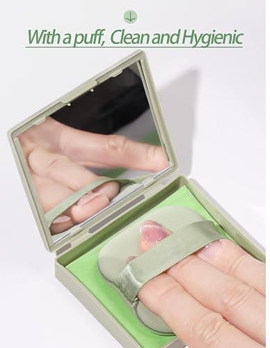 Oil Blotting Paper - 300 Sheets w/Mirror, Puff & Refills, Absorbs Excess Face Oil, Controls Shine, Gentle for Makeup Use thumbnail 4