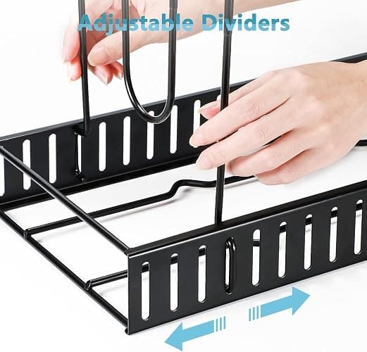 ORDORA Pots and Pans Organizer for Cabinet 16.61 Height, 8 Tier Pot Organizers Rack with 3 DIY Methods, Adjustable Pan Organizer under Cabinet Kitchen Organization and Storage thumbnail 7