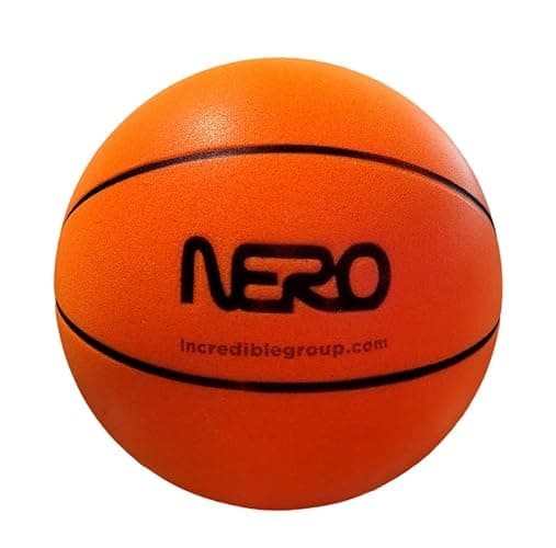 Incredible B-Ball Silent Play. A Foam Basketball, 7" (18cm), Orange - Image 1