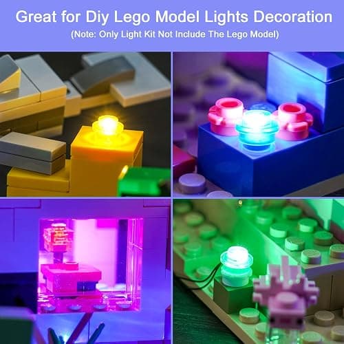 Hilighting Upgraded Led Light Kit Compatible with Lego The Axolotl House Building Set, Lights Decoration Compatible with Lego 21247 (Model Not Included) thumbnail 3