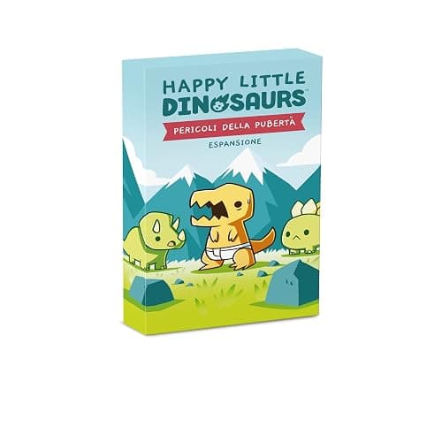 Asmodee - Happy Little Dinosaurs: Pericoli della Pubertà - Espansione Gioco da Tavolo, 2-4 Giocatori, 8+ Anni, Edizione in Italiano - Image 1