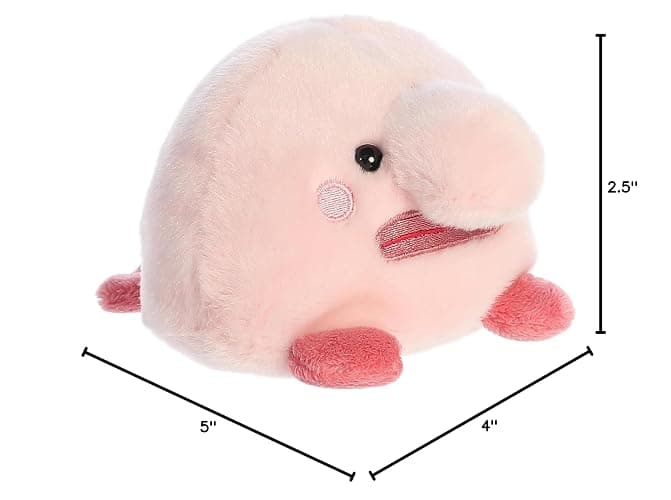 Aurora® Adorable Palm Pals™ Bart Blobfish™ Stuffed Animal - Pocket-Sized Play - Collectable Fun - Pink 5 Inches thumbnail 2