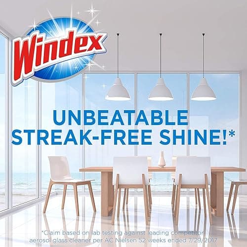 Windex Original Blue Glass and Window Cleaner, Removes Fingerprints, Smudges, and Smears, 765mL, (Pack of 3) thumbnail 4