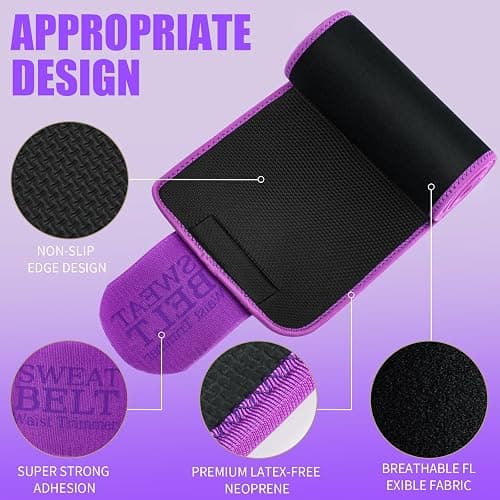 LKV Waist Trainer for Women Band Belt Waist Cincher Trimmer Sauna Waist Trainer Slimming Stomach Wrap for Workout thumbnail 5