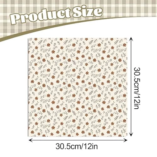 MIATTCLD Scrapbook Paper 12x12 In Double Sided Decorative Paper for Scrapbooking, 24 Sheets/24 Designs Spring Floral Patterned Craft Paper for Junk Journals DIY Cards Album Decoration (Beige) thumbnail 3