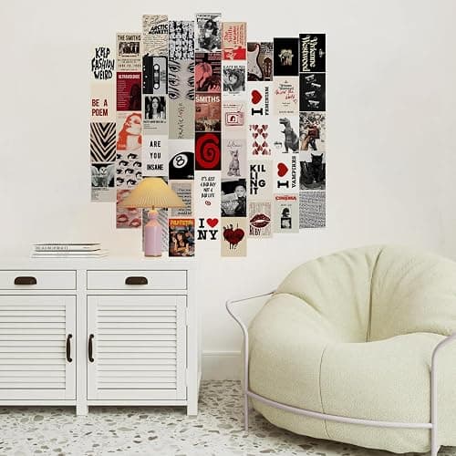 KBKBART 50Pcs Downtown Girl Room Decor, Y2k Wall Art Prints for Bedroom, Coquette Wall Collage Kit for Room Aesthetic, 4"x6" Vintage Photo Collage Kit Pictures, Retro Rockstar Posters Dorm Decor thumbnail 3