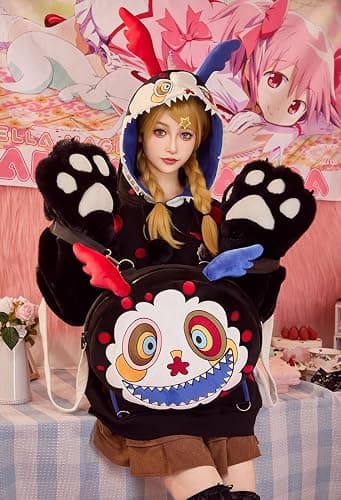 MICOTAKU Puella Magi Madoka Magica Charlotte Dessert Witch Ita Bag Crossbody Single Shoulder Bag Cute Backpack thumbnail 6