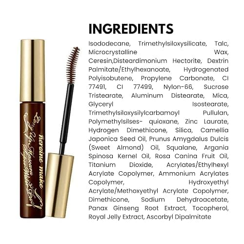 HEROINE MAKE by KISSME Brown Mascara Waterproof, Waterproof Mascara Volume and Length by Tubing Fiber for Long & Curl Eye Makeup for Women, Natural Lash Look for Sensitive Skin from Japan 1 EA thumbnail 8