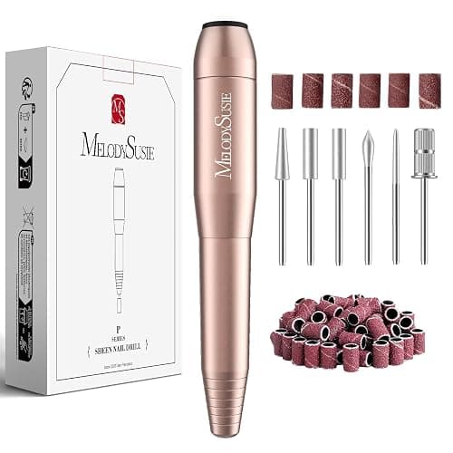 MelodySusie USB Nail Drill PC120I for Gentle Nail Prep | 20000RPM; Adjustable Speed; Forward/Reverse; Inline Control; Cuticle Smoothing; Gel Polish Removal; Beginners - Image 1