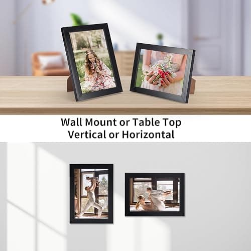 Giftgarden 3.5x5 Picture Frame Black Thin Photo Frame 3 by 5 for Wall and Tabletop Display, Single thumbnail 5