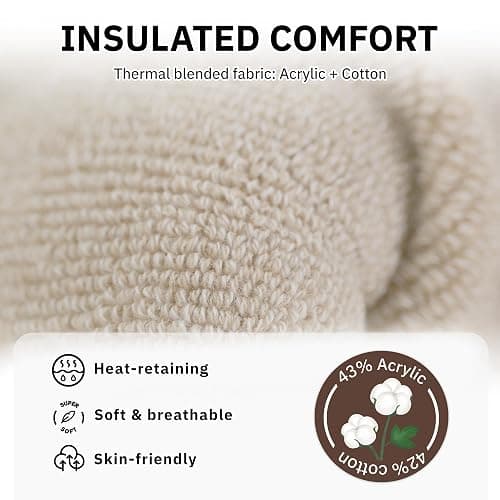 CLOSEMATE Womens Thick Full Cushioned Thermal Warm Boot Socks for Winter 3 Pairs thumbnail 5