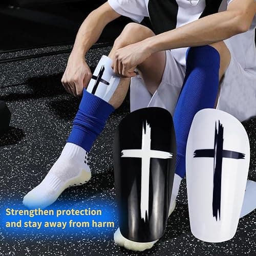 TOMIYO Shin Guards Soccer Kids Youth Adults, Child Calf Protective Gear for 4-6 Years Old Shin Pad with Soccer Socks thumbnail 4