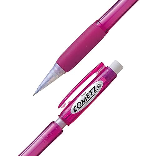 Pentel Cometz Automatic Pencil, 0.9mm, Pink Barrel, Box of 12 (AX119P) thumbnail 3