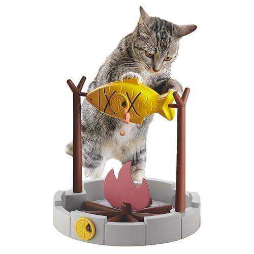 PetPals Cat Slow Feeder, Treat Dispenser - Interactive Cat Puzzle Toy for Small Pets & Kittens, Mental Stimulation Pet Food Feeding Toy, Dry Food Dispensing Cat Toy - Image 1