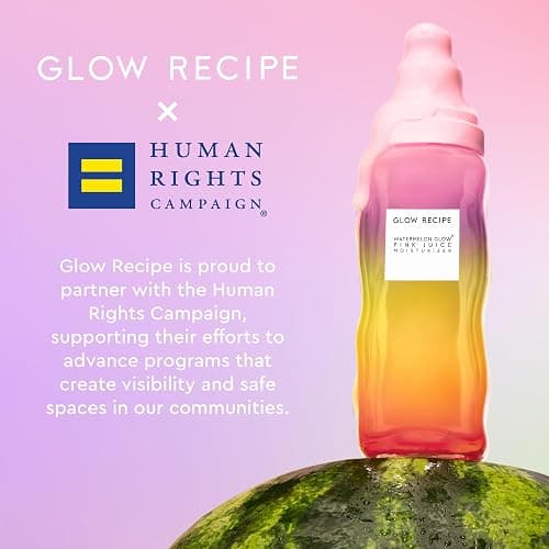 Glow Recipe Limited Edition Pride Pink Juice Water Gel Face Moisturizer - Hydrating Hyaluronic Acid, Radiance Boosting, Non-Comedogenic, Oil-Free, Long-Lasting Korean Skin Care for Oily Skin (50ml) - 1.7 Ounce (Pack of 1) - Pride Edition Moisturizer thumbnail 3