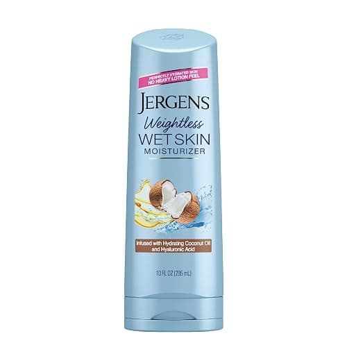 Jergens Wet Skin Body Lotion with Coconut Oil, In Shower Lotion for Dry Skin, Fast-Absorbing, Non-Sticky, Dermatologist Tested, 10 Ounce - Image 1