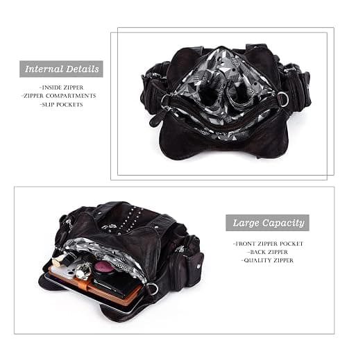 Angel Kiss Purses for Women Soft PU Leather Large Hobo Bags for Women Shoulder Bag thumbnail 6
