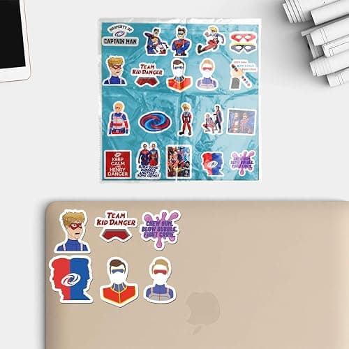 20 PCS Stickers Pack Henry Aesthetic Danger Vinyl Colorful Waterproof for Water Bottle Laptop Bumper Car Bike Luggage Guitar Skateboard thumbnail 2