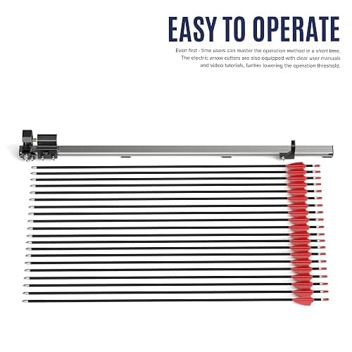 Electric Arrow Saw, Carbon Arrow Cutter with 2x Resin Saw Blade, Adjustable 4.3”-32” Archery Arrow Cutting Saw Tool with Precision Scale, Dust Cover, Aluminum Alloy Arrow Saw thumbnail 5