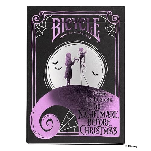 Disney Tim Burton's Nightmare Before Christmas Inspired Playing Cards Featuring Jack Skellington, 1 Deck for Halloween Gifts, Christmas Stocking Stuffers, or Vacation Travel Games thumbnail 3
