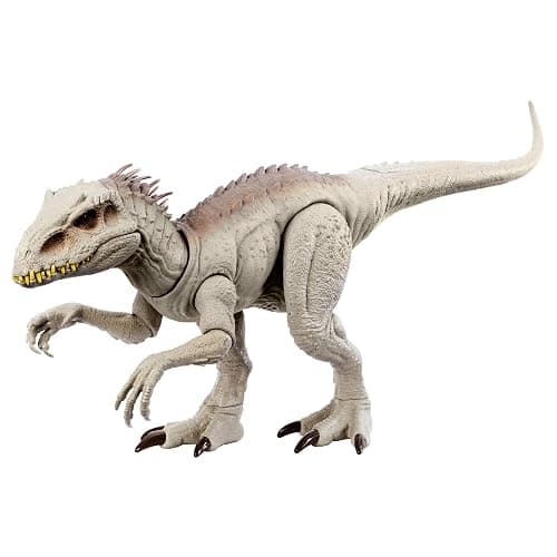 Jurassic World Indominus Rex Dinosaur Toy with Lights, Sounds, Chomp and Side to Side Neck Motion, Camouflage N Battle I-Rex, Digital Play, HNT64 - Image 1