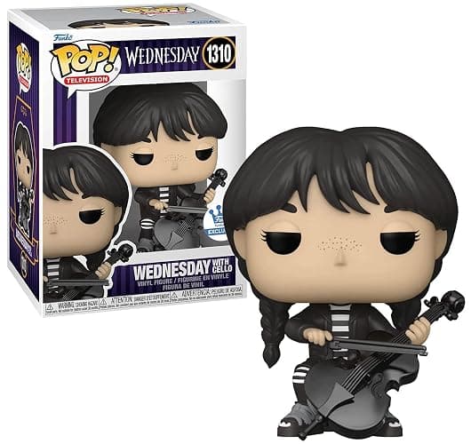 Funko POP Television! Wednesday - Wednesday with Cello (Exclusive) Black - Image 1