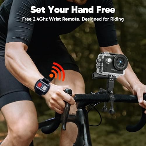 Dragon Touch 4K30FPS Action Camera Vision 3 20MP 100FT Underwater Camera 170° Wide Angle WiFi Sports Waterproof Cam with Remote 2 Batteries and Mounting Accessories Kit thumbnail 6