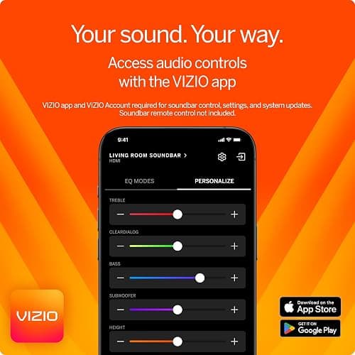 VIZIO 5.1 Soundbar SE, Wireless Subwoofer, Surround Sound w/Dolby Atmos & DTS:X, Bluetooth Speaker, QuickFit™ Compatible – SV510X-08 (New, 2024 Model) thumbnail 7