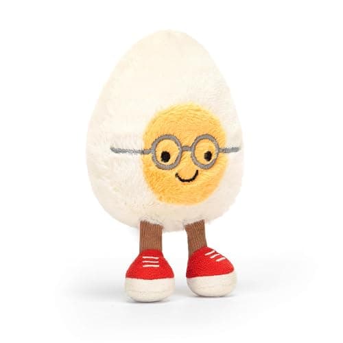 Jellycat Amuseables Boiled Egg Geek Stuffed Toy, Small 5.5 inches - Food Plush - Fun Gift Idea thumbnail 6