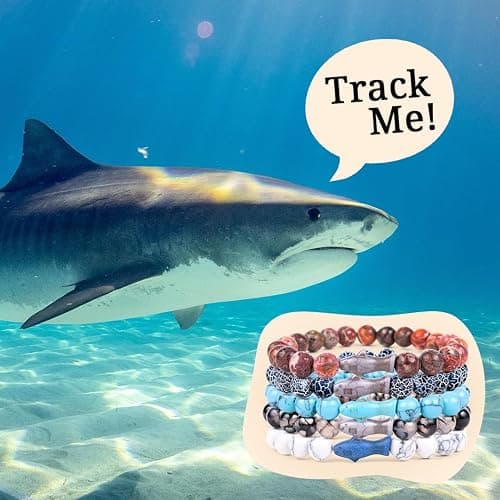 Fahlo Shark Tracking Bracelet, Elastic, supports Saving The Blue, one size fits most for Men and Women thumbnail 7