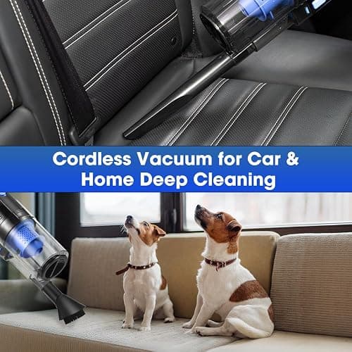 Viewsun Car Cleaning Kit, Car Interior Detailing Kit with High Power Handheld Vacuum Cordless Rechargeable, Detailing Brush Set, Windshield Cleaner, Complete Auto Accessories for Men, Women Gift thumbnail 4