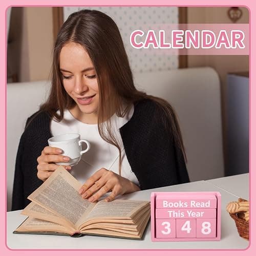 Yerliker Books Read This Year Counter Tracker up to 999 Bookish Accessories Bookworm Gift Bookshelf Decor for Club Members Student Teacher Reading Accessories thumbnail 6