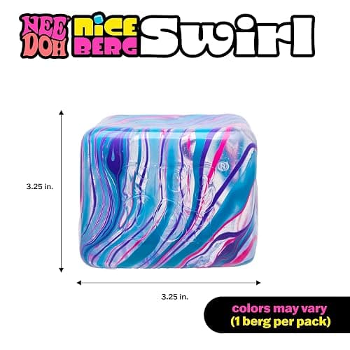 Schylling NeeDoh Swirl Nice Berg - Jumbo Squishy Squeezy Fun - Colors May Vary thumbnail 6