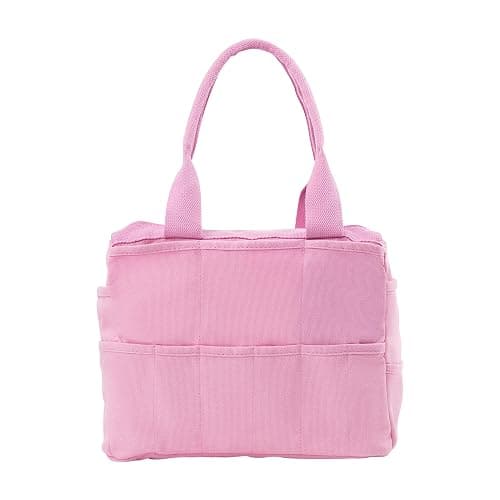 Soolla Studio Bag: Craft Organizer & Pottery Tool Bag, Washable Art Supply Tote, Knitting Yarn, Crochet Projects, 30 Pockets, 20+ Canvas Colors, Artist Gift for Adults (Flirty Flamingo) thumbnail 6