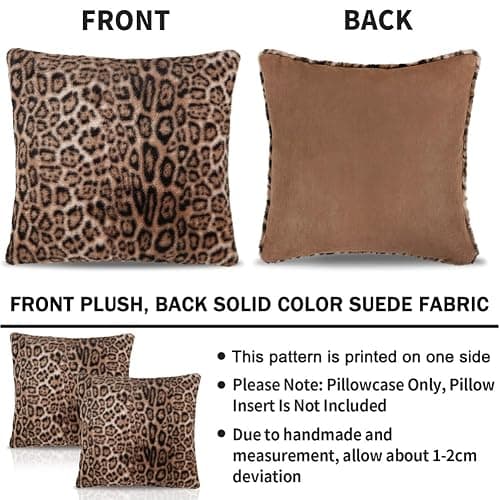 VorErgyllic Gaming Pillow Cushion Covers Gamer Gifts for Boys 45 X 45 Decorative 2pcs Game Pillow Cases for Gamers Living Room Bedroom Sofa Chair Cushion Covers Home Decor (Leopard) thumbnail 3
