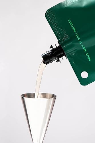 Filthy Olive Brine, Premium Cocktail Mixer, Filtered Olive Brine for Dirty Martinis, Olive Juice for Cocktails, Made from Naturally Cured Olives, Non-GMO, Gluten Free, 8 Oz Pouch, 4 Pack thumbnail 3