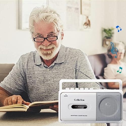 Gelielim Portable Cassette Player, Cassette Tape Player AM/FM Radio,Casette Tape Recorder with Earphone Jack, Cassette Boombox Battery Operated or AC Powered thumbnail 8